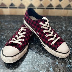 NEW Converse |CT SPEC OX| Womens Low Sneakers (size 8) -Raspberry Rose Checkered